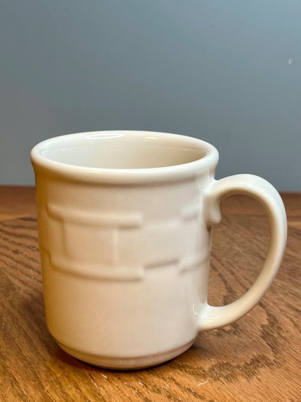 New In Box Longaberger Woven Traditions Ivory Mug - Picture 4 of 10